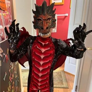 Kids red dragon costume